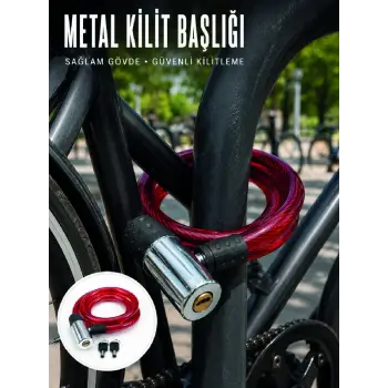 80 cm Uzunluk ile Pratik ve Kolay Kullanım Sunan Çelik Halat Kilidi