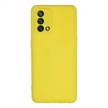 A74 4G Kılıf Nano içi Kadife Silikon - Sarı