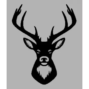 Ahşap İşleme Duvar Süsü- Ceylan Başı 30 cm x 50 cm