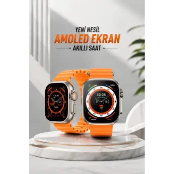 Akıllı Saat Android ve İOS Uyumlu 49 MM NFC Özelliği GPS Takibi