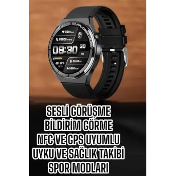 Akıllı Saat Bluetooth Bağlantılı Amoled Ekran Uyku ve Sağlık Takibi