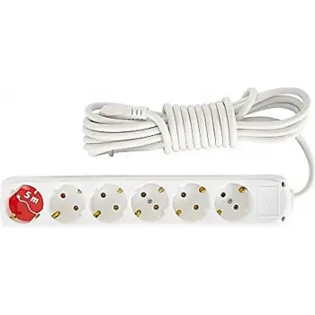 Almera 6lı 5mt Topraklı Priz (9260105)