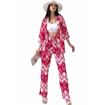 Alt Üst Takım Kimono- Desenli