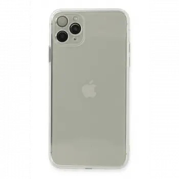 Apple iPhone 11 Pro Max Kılıf Fly Lens Silikon - Şeffaf