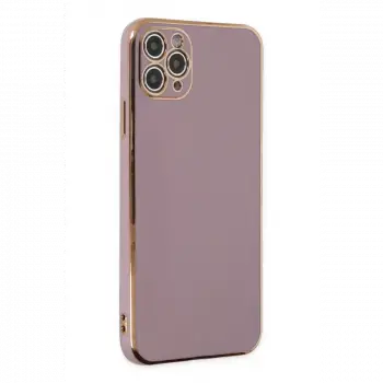 Apple iPhone 11 Pro Max Kılıf Volet Silikon - Mor