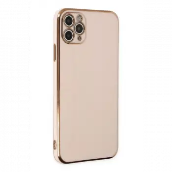 Apple iPhone 11 Pro Max Kılıf Volet Silikon - Pembe