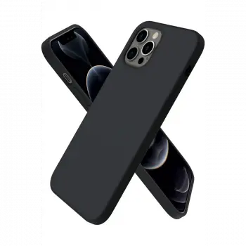 Apple iPhone 12 Pro Kılıf First Silikon - Siyah