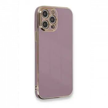 Apple iPhone 12 Pro Kılıf Volet Silikon - Mor