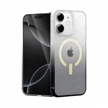 Apple iPhone 12 Pummel Shiny Magsafe Kapak - Siyah