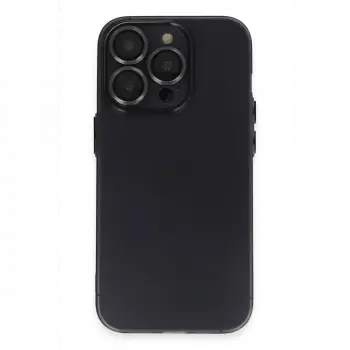 Apple iPhone 13 Pro Kılıf Luko Lens Silikon - Siyah