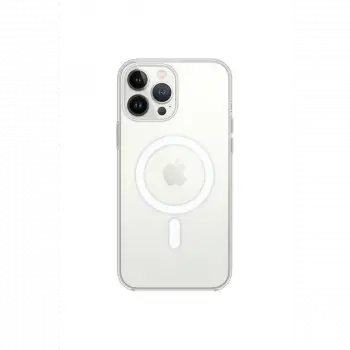 Apple iPhone 13 Pro Kılıf Magneticsafe Şeffaf Silikon - Şeffaf