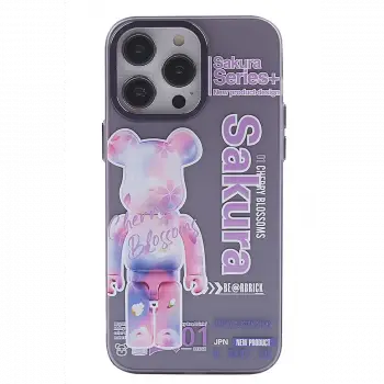 Apple iPhone 13 Pro Kılıf Prada Desenli Kapak - Prada Mor - 1