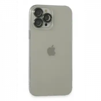 Apple iPhone 13 Pro Max Kılıf Luko Lens Silikon - Yeşil