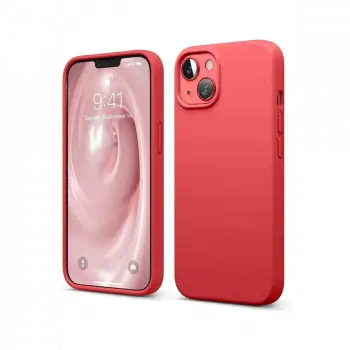 Apple iPhone 14 Kılıf First Silikon - Kırmızı