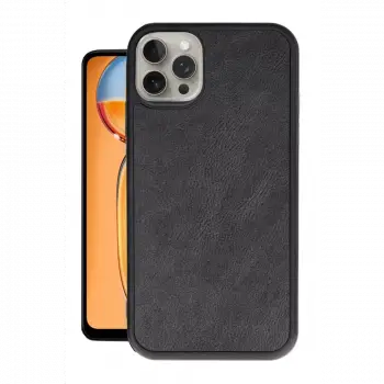 Apple iPhone 14 Pro Kılıf Aras Deri Kapak - Siyah