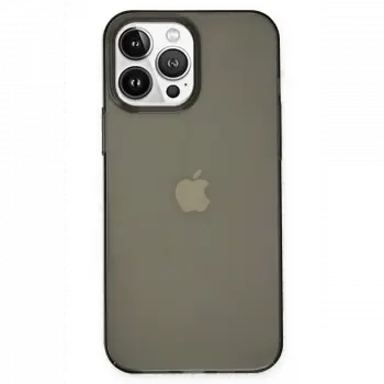Apple iPhone 14 Pro Kılıf Pc Sert Şeffaf Kapak - Siyah