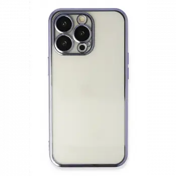 Apple iPhone 14 Pro Max Kılıf Razer Lensli Silikon - Mor