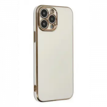 Apple iPhone 14 Pro Max Kılıf Volet Silikon - Beyaz