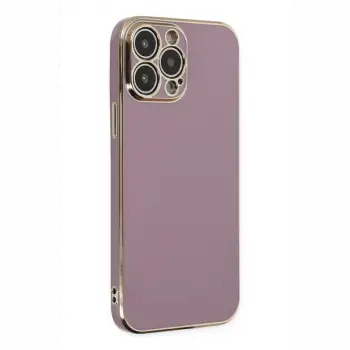 Apple iPhone 14 Pro Max Kılıf Volet Silikon - Mor