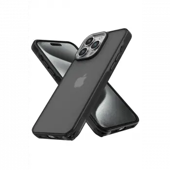 Apple iPhone 15 Pro Kılıf Elegant Kapak - Siyah