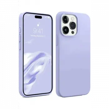 Apple iPhone 15 Pro Kılıf First Silikon - Lila
