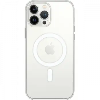 Apple iPhone 15 Pro Kılıf Magneticsafe Şeffaf Silikon - Şeffaf