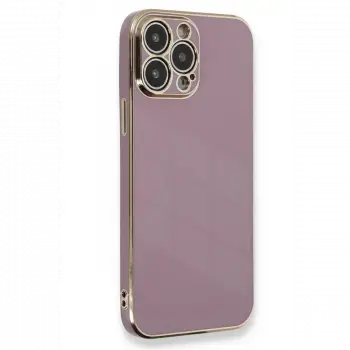 Apple iPhone 15 Pro Kılıf Volet Silikon - Mor
