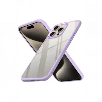Apple iPhone 15 Pro Max Kılıf Power Silikon - Lila