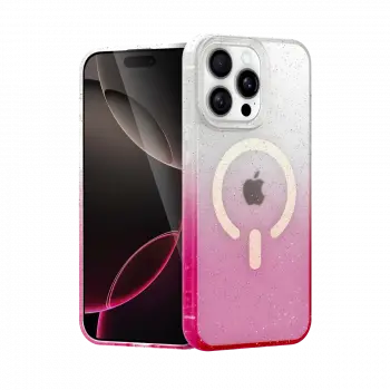 Apple iPhone 15 Pro Pummel Shiny Magsafe Kapak - Mor