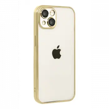 Apple iPhone 15 Razer Lensli Silikon - Gold