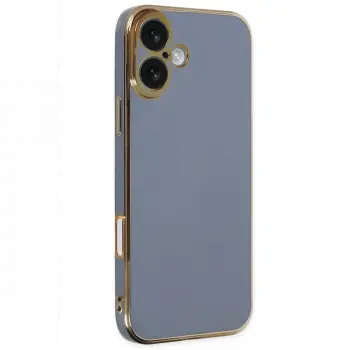 Apple iPhone 16 Kılıf Volet Silikon - Mavi
