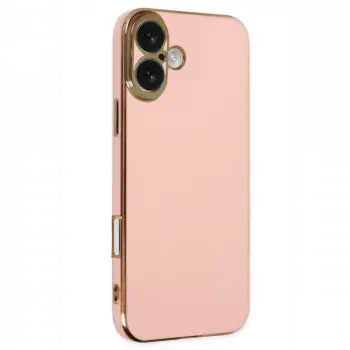 Apple iPhone 16 Kılıf Volet Silikon - Pembe
