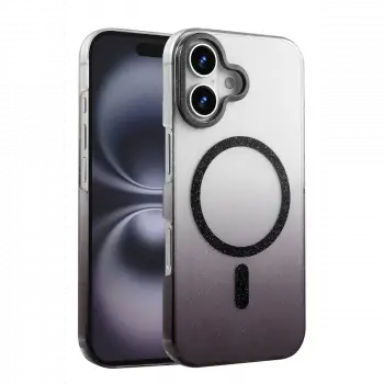 Apple iPhone 16 Plus Glossy Magsafe Kapak - Siyah