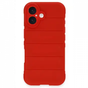 Apple iPhone 16 Plus Kılıf Optimum Silikon - Kırmızı
