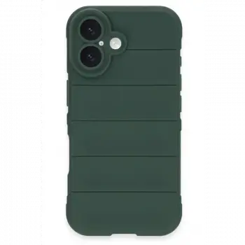Apple iPhone 16 Plus Kılıf Optimum Silikon - Koyu Yeşil