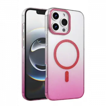 Apple iPhone 16 Pro Glossy Magsafe Kapak - Pembe