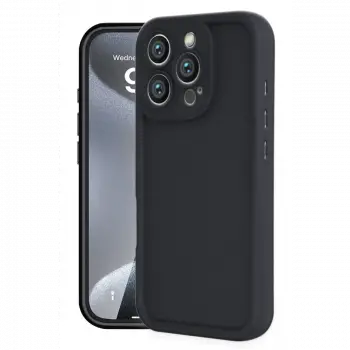 Apple iPhone 16 Pro Max Kılıf Viera Silikon - Siyah