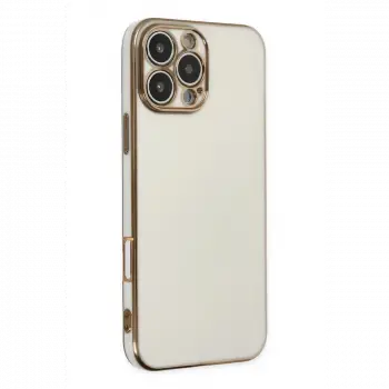 Apple iPhone 16 Pro Max Kılıf Volet Silikon - Beyaz