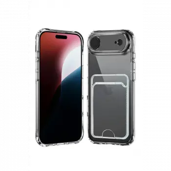 Apple iPhone 17 Air Kart Şeffaf Silikon - Şeffaf