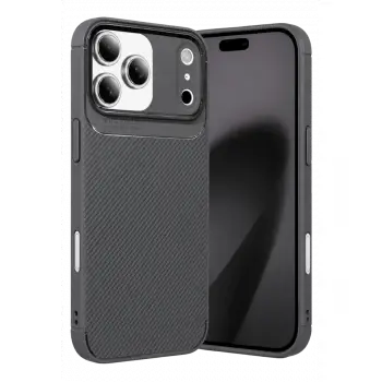 Apple iPhone 17 Pro Auto Focus Karbon Kapak - Gri