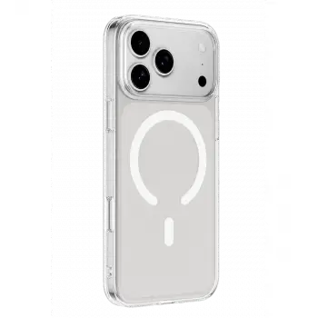 Apple iPhone 18 Pro Max Combo Sert Şeffaf Magsafe Kapak - Şeffaf