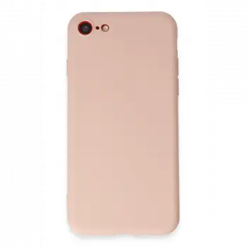 Apple iPhone 7 Kılıf First Silikon - Pudra