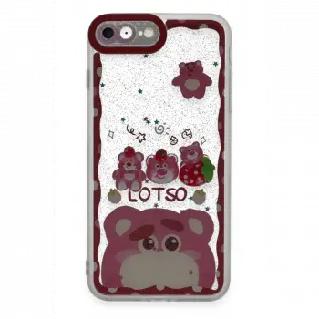 Apple iPhone 7 Kılıf Sweet Desenli Silikon Kapak - Pembe