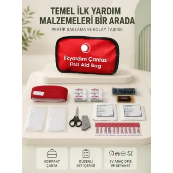 Araç ve Ev İçin İlk Yardım Çantası Acil Set