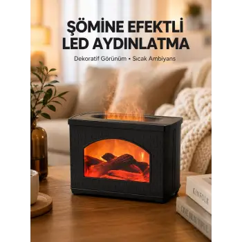 Aromaterapi Destekli Ultrasonik Nemlendirici USB Bağlantılı Sessiz Model