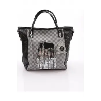 Avaj Siyah Cilt Omuz Çantası