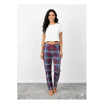 Bambu Likralı Ring Viskon Pijama Altı