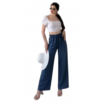 Beli Büzgülü Pantolon