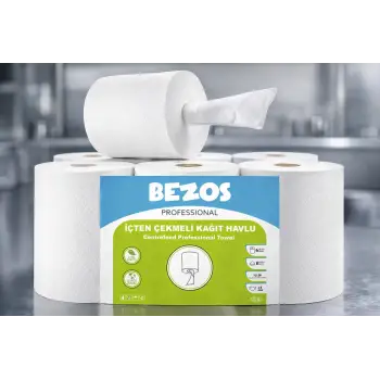 Bezos Professional İçten Çekmeli Kağıt Havlu 6’lı Koli | Endüstriyel & Yoğun Kullanım