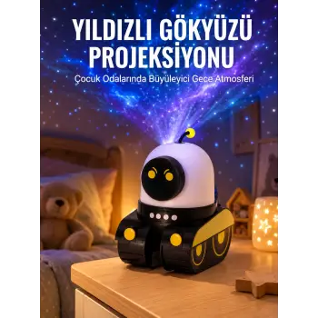 Bluetooth Bağlantılı Yüksek Çözünürlüklü Galaksi Projektör Yeni Nesil